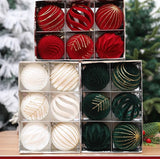 Velvet Christmas Ball 6pcs