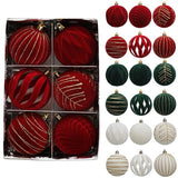 Velvet Christmas Ball 6pcs