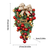 Christmas Red wreath front door hanging