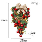 Christmas Red wreath front door hanging