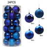 24pcs Christmas Tree Ornaments with 3-6cm Balls