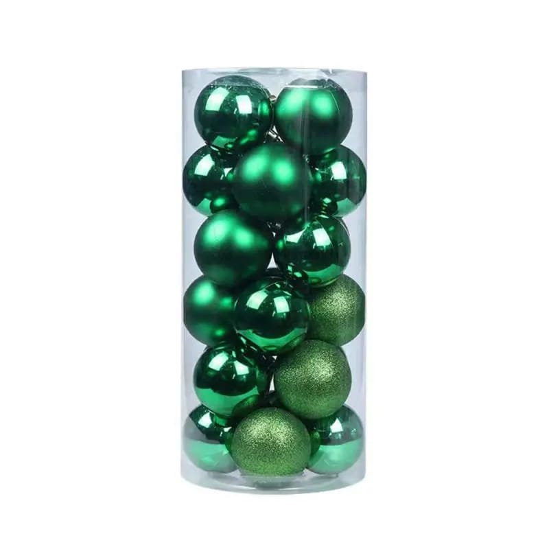 24pcs Christmas Tree Ornaments with 3-6cm Balls