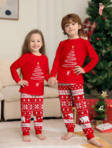 New Family Red matching Christmas pajamas outfit