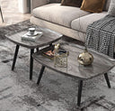 Elegant 2 Sets of Rectangular Nested Tables Creative Wooden Coffee Table