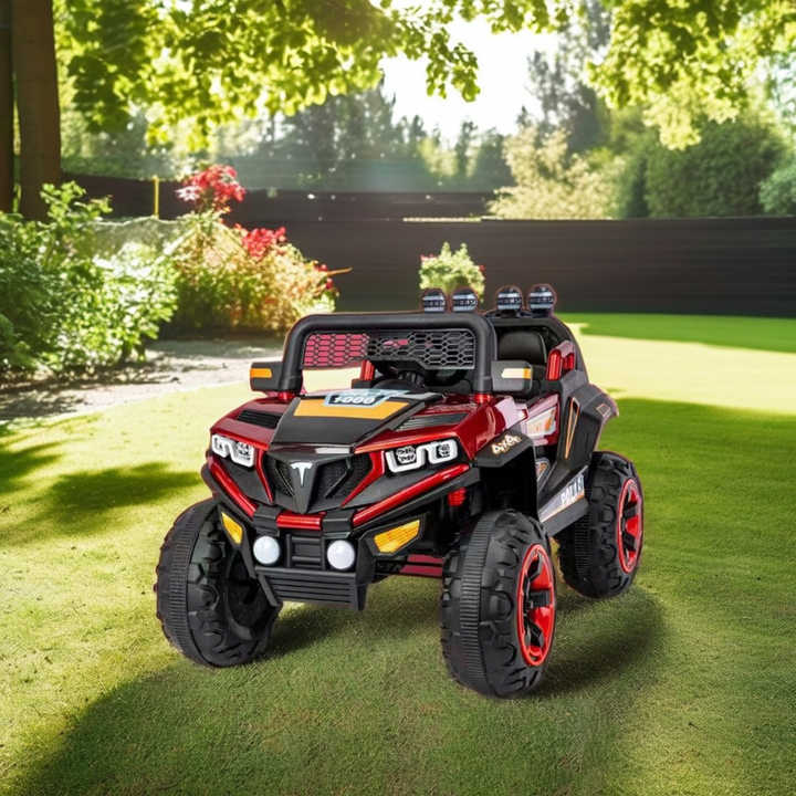 Kids Electric Car with Music & LED Lights, Bluetooth Remote Control, 12V Battery Operated Car for Kids 2-7 Years Old
