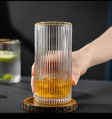 6pcs Unique Diamond Highball Glass Set – 400ml