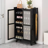 Wooden bamboo shoe rack / storage cabinet