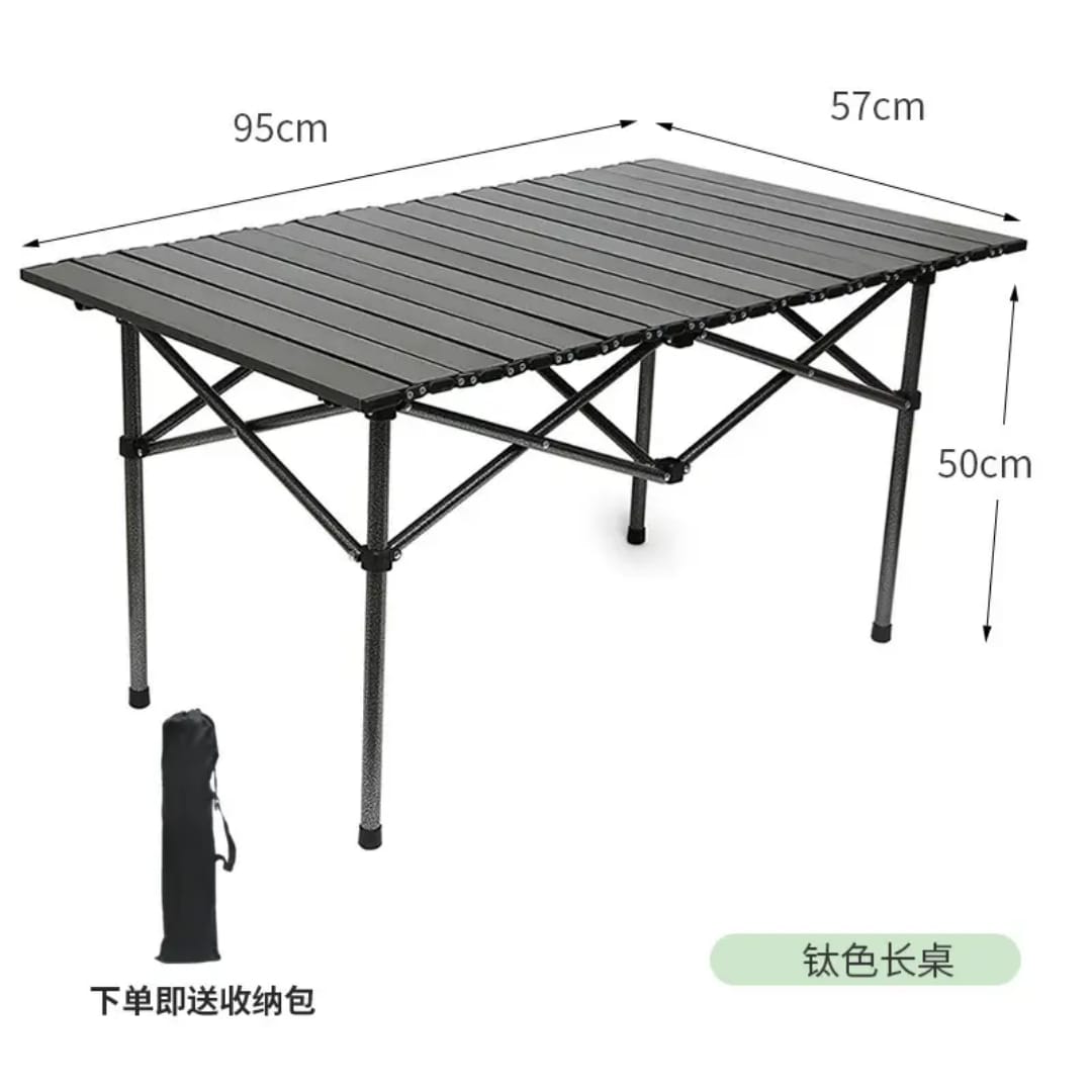 Folding Table and 4 Heavy-Duty Chairs Set – Portable Outdoor Dining & Camping Garden Furniture