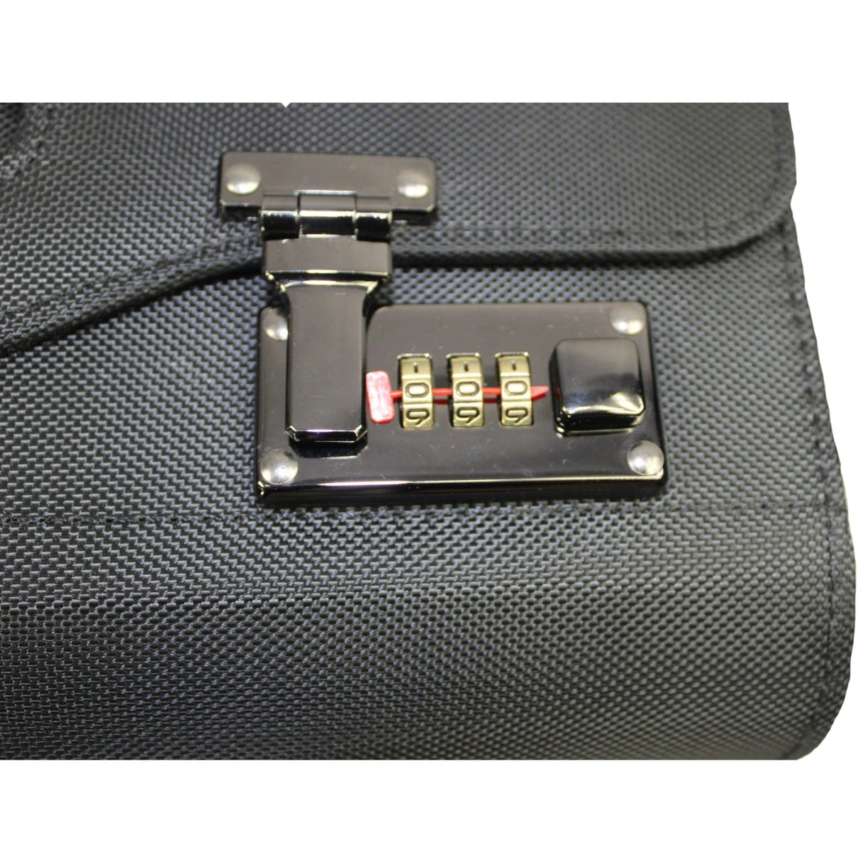 Rolling 17” Laptop Briefcase with Wheels Pilot Attache Legal Case (Black)