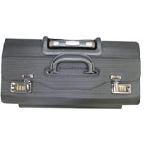 Rolling 17” Laptop Briefcase with Wheels Pilot Attache Legal Case (Black)