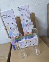 Multi Purpose Borosilicate Glass Storage Bottles 550ml and 750ml with Airtight Lid for Beverages Fridge Use