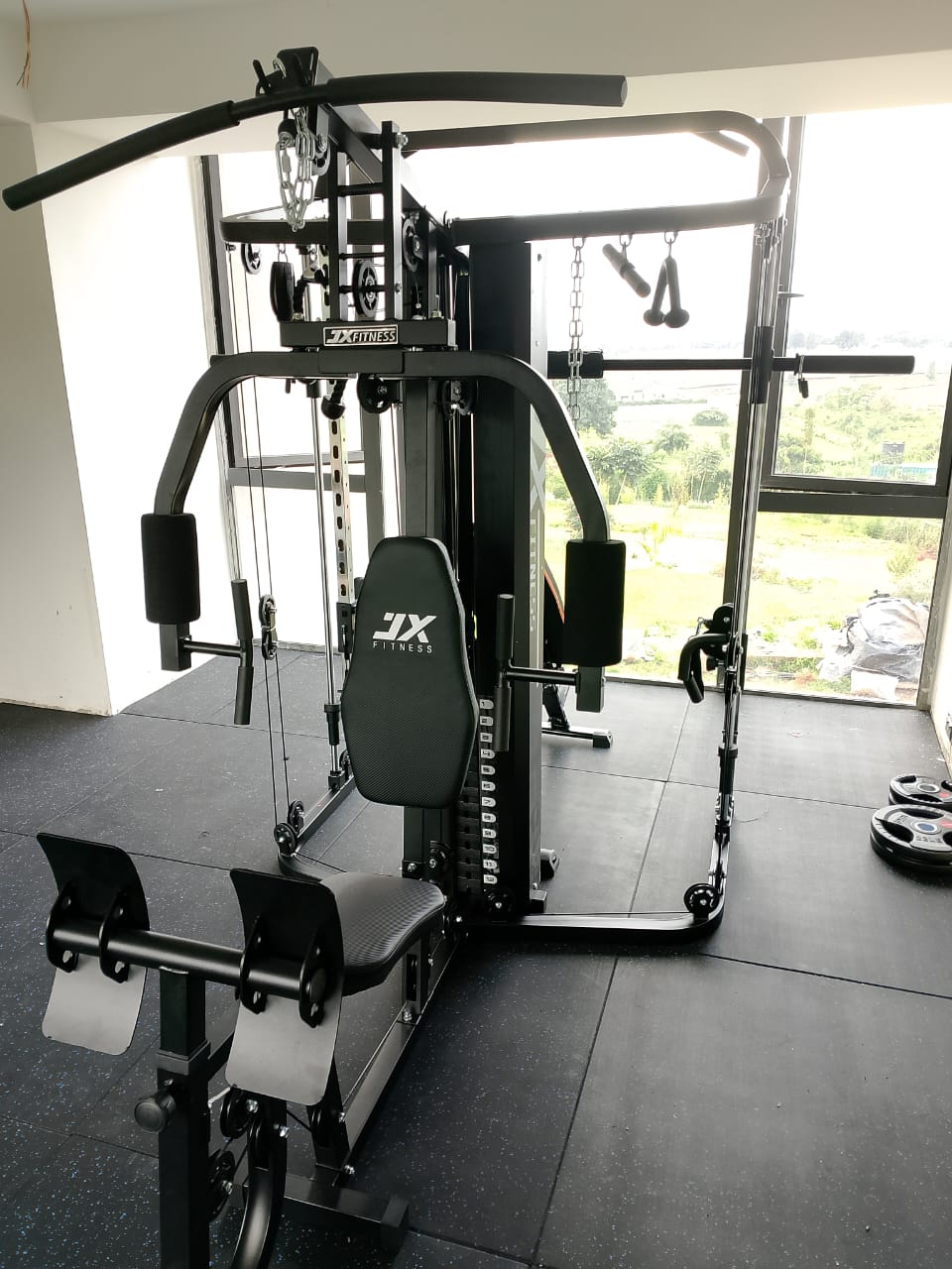 4 Station Multi Gym with Smith Machine Strength, Cardio & Weight Training