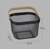 Multipurpose Mesh Storage Basket with Handles Fruit, Vegetables & Household Organizer
