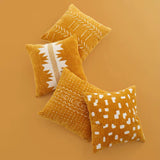 Decorative Throw Pillow Covers 45x45cm Soft Chenille Velvet Cushion Cases for Sofa & Bed | Modern Home Décor