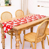 Christmas Table Runner | Festive Linen Table Cover | Holiday Dining Decoration