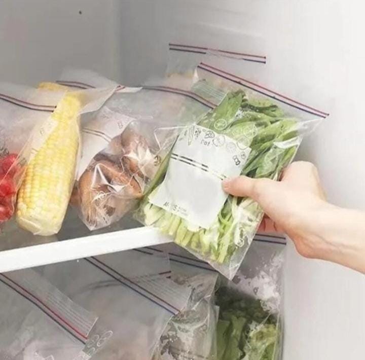 Reusable Silicone Ziplock Fridge Bags for Food Storage