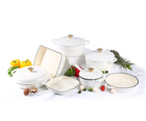 7 PCS Enamel Cast Iron Cooking Pots Set  Non-Toxic, Oven-Safe Pots for Kenyan Kitchens