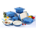 7 PCS Enamel Cast Iron Cooking Pots Set  Non-Toxic, Oven-Safe Pots for Kenyan Kitchens