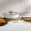 MGC Crocodile Series 8 Piece Ceramic Cookware Set – Die Cast Aluminium with Non Stick Coating Induction Base