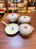 7 PCS Enamel Cast Iron Cooking Pots Set  Non-Toxic, Oven-Safe Pots for Kenyan Kitchens