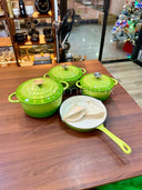 7 PCS Enamel Cast Iron Cooking Pots Set  Non-Toxic, Oven-Safe Pots for Kenyan Kitchens