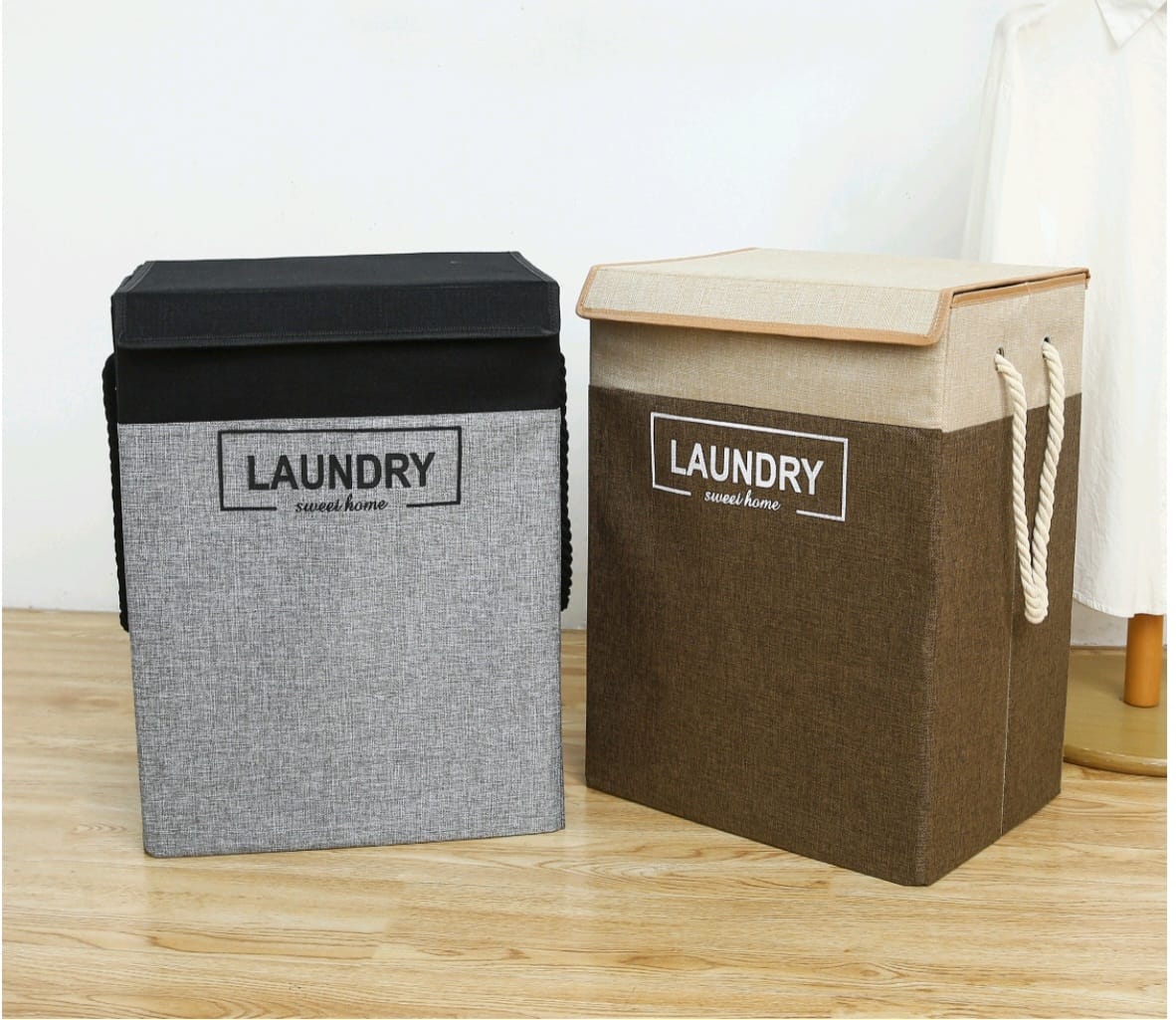 Foldable Home Storage & Laundry Hamper with Lid – Multi-Purpose Organizer (33×33×53 cm) Kenya