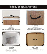Customised Bamboo Woven Laundry Basket Collapsible Bamboo Laundry Hamper with Lid Kenya