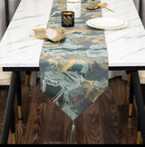 Ethnic Tablecloth Cover Chinese Table Runner Tasseled Home Party Banquet Decor