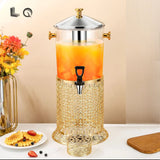 8 Litre Plastic Beverage Dispenser Tower with Stainless Steel Spigot for Juice Water and Cold Drinks