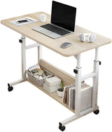 Adjustable Standing Desk with Wheels (80×40cm) | Mobile Laptop Table