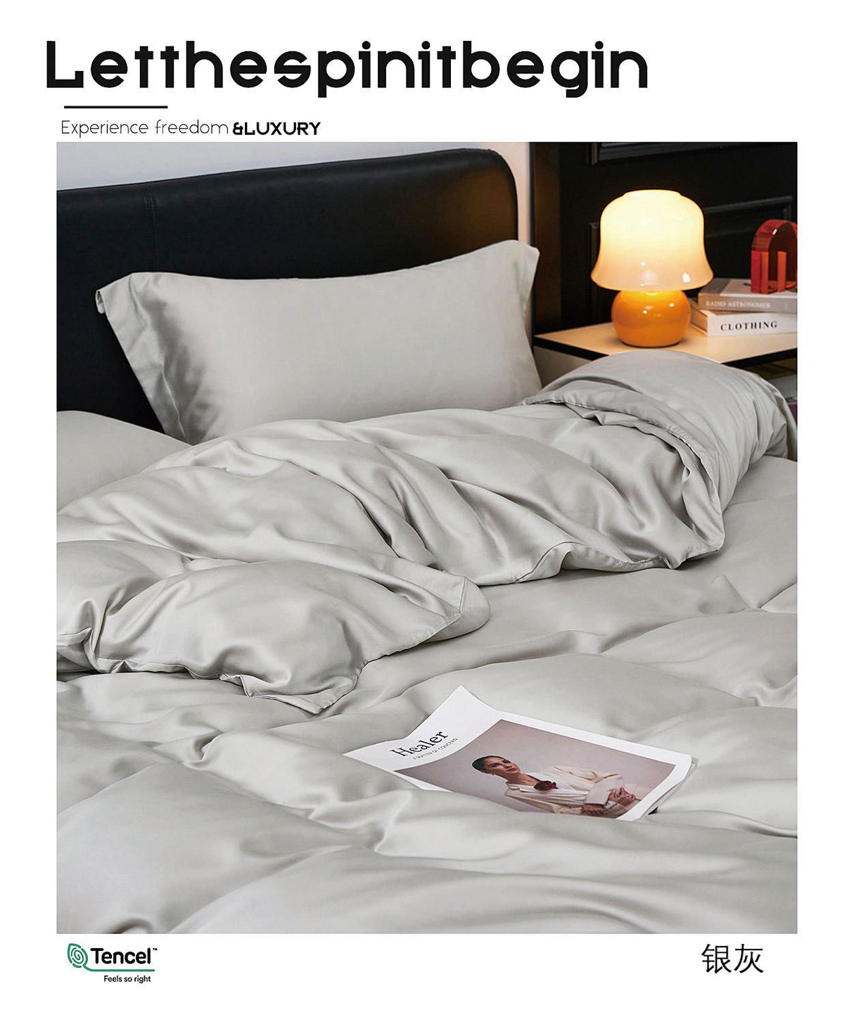 Tencel Silk Duvet & Quilt Cover King Size – Soft & Breathable