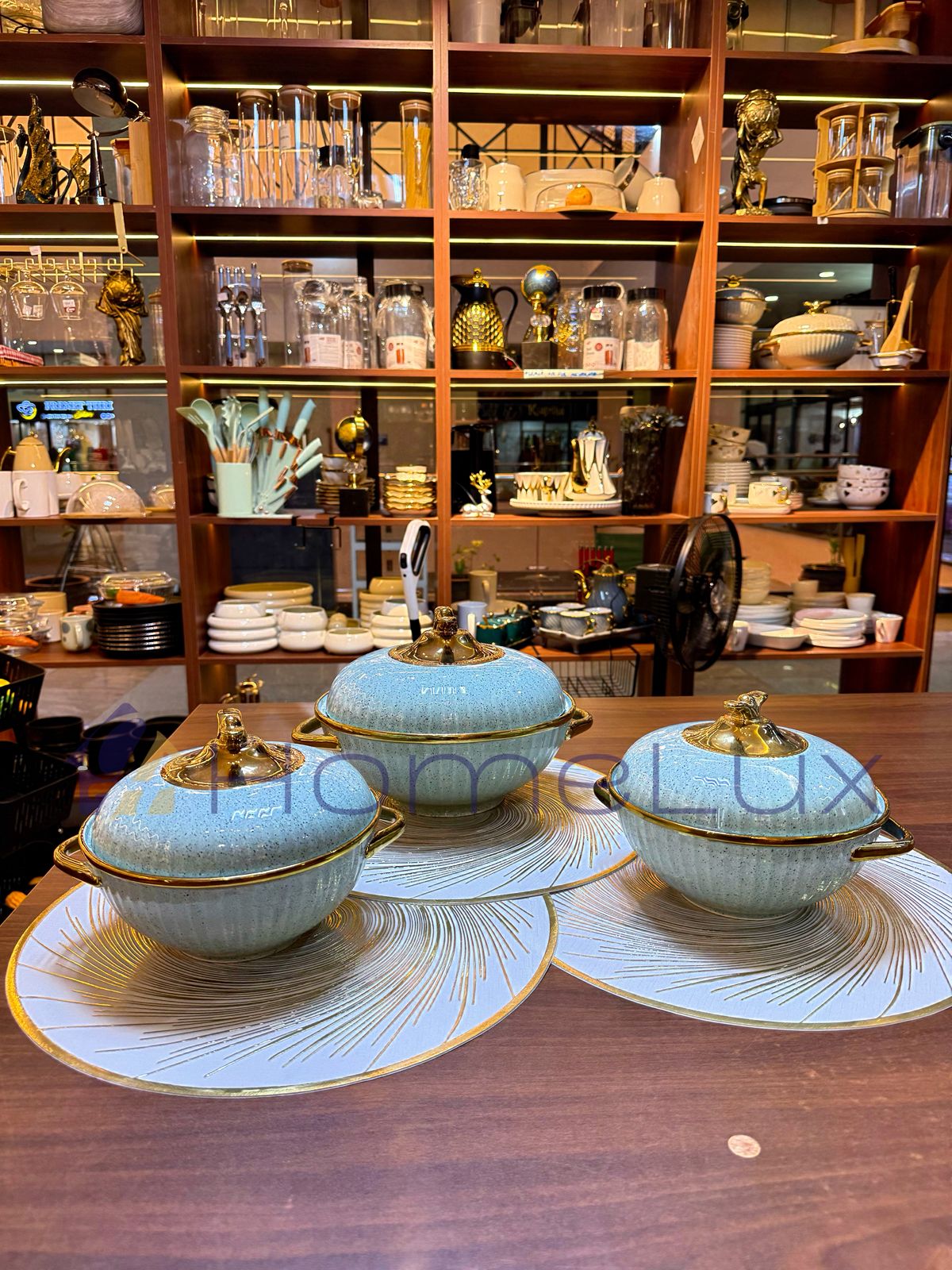 3-Piece Food Warmer Serving Pot Set with Lids – Buffet & Party Chafing Set