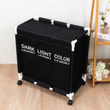 Laundry Basket with Wheels | 1–4 Compartment Sorting Hamper