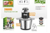 DSP 300W Pro Food Vegetable Chopper 3L 28,000RPM Dual Blades Kenya
