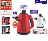 DSP Handheld 10-in-1 Steam Cleaner – Multi-Surface Portable Steam Cleaning Kit for Floors, Kitchen & Windows