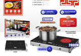 DSP Double Infrared Cooker 2000W Dual Zone Touch & Knob Control