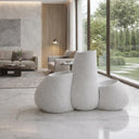 Luxury 3-Piece Floor Flower Vase Planter Set – Stone Finish
