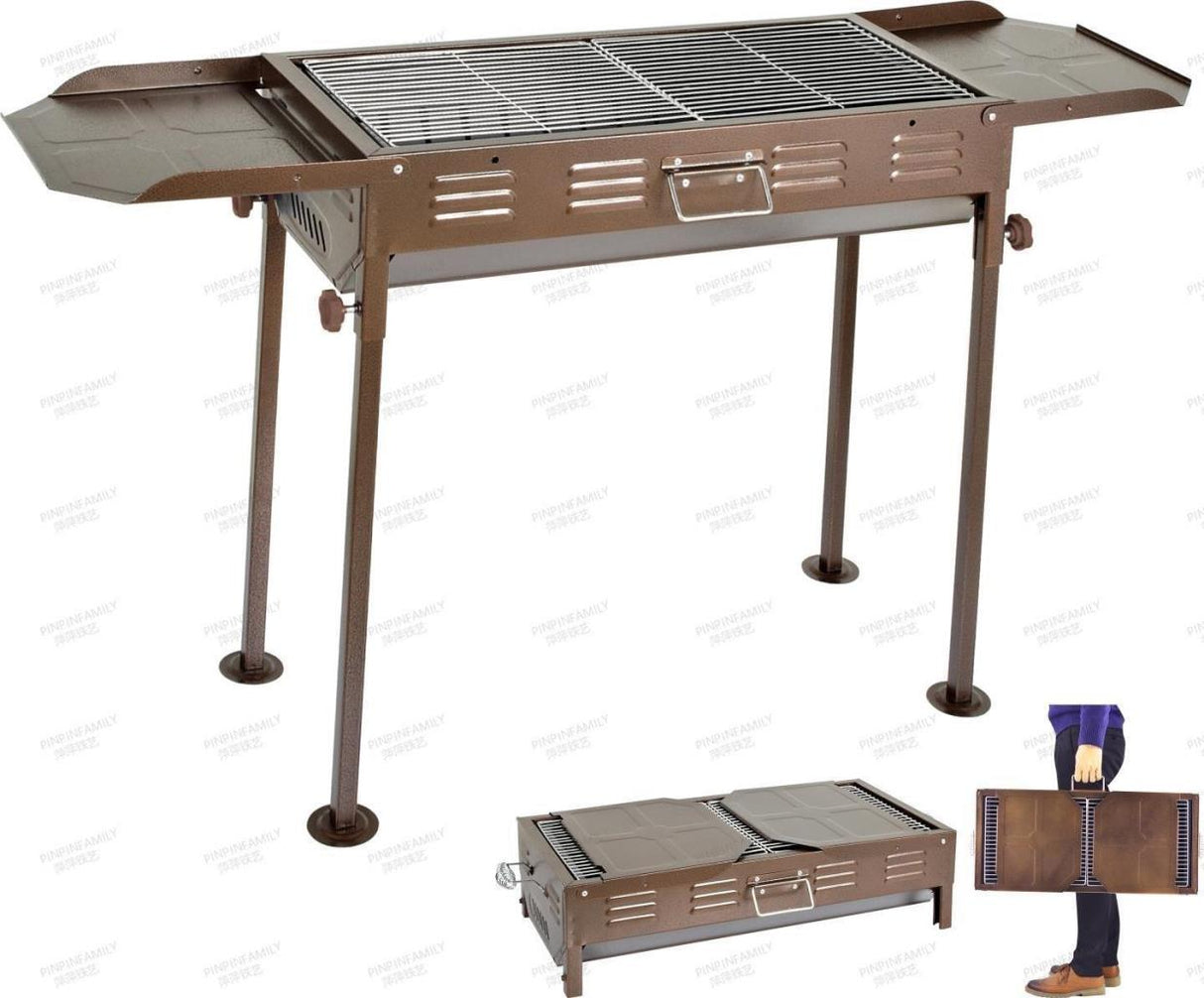 Portable Folding Charcoal BBQ Grill – Large Outdoor Grill for 5