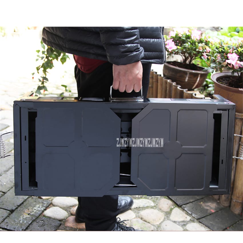 Portable Folding Charcoal BBQ Grill – Large Outdoor Grill for 5