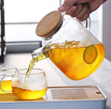 Borosilicate Glass Teapot with Lid – Direct Flame Safe