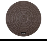 Boho Embossed Round PVC Placemats -6pcs 38cm