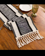 Boho Cotton Table Runner with Tassels 30×180cm