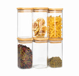 3 Tier Spice Rack Set with 12 Glass Jars, Spoons & Airtight Lids