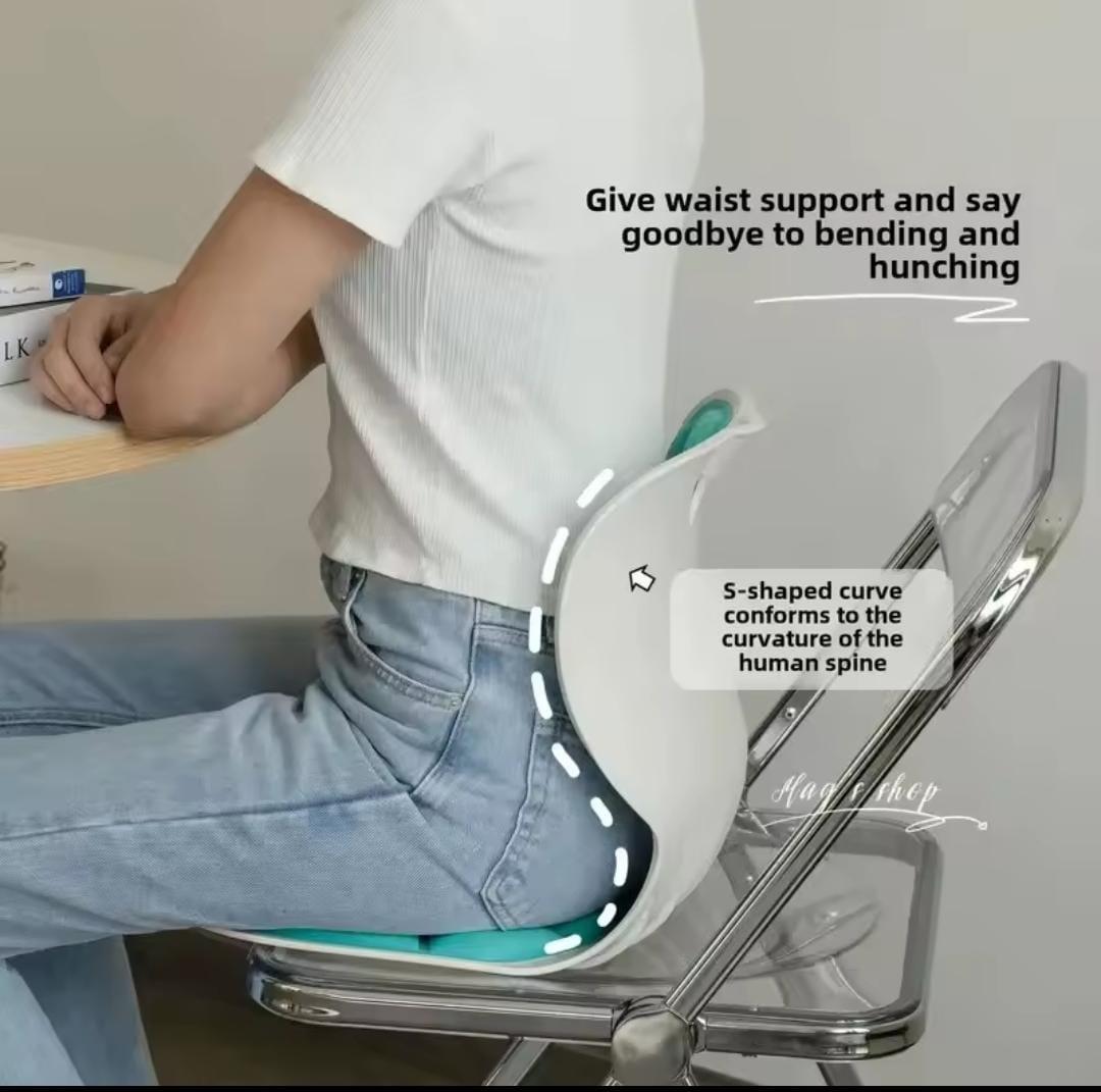 Ergonomic Back Support Seat Cushion & Chair Pad for Office, Car, Wheelchair & Gaming Chair