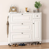 Bucket Flip Shoe Cabinet Shoe Rack Entryway Oragnizer