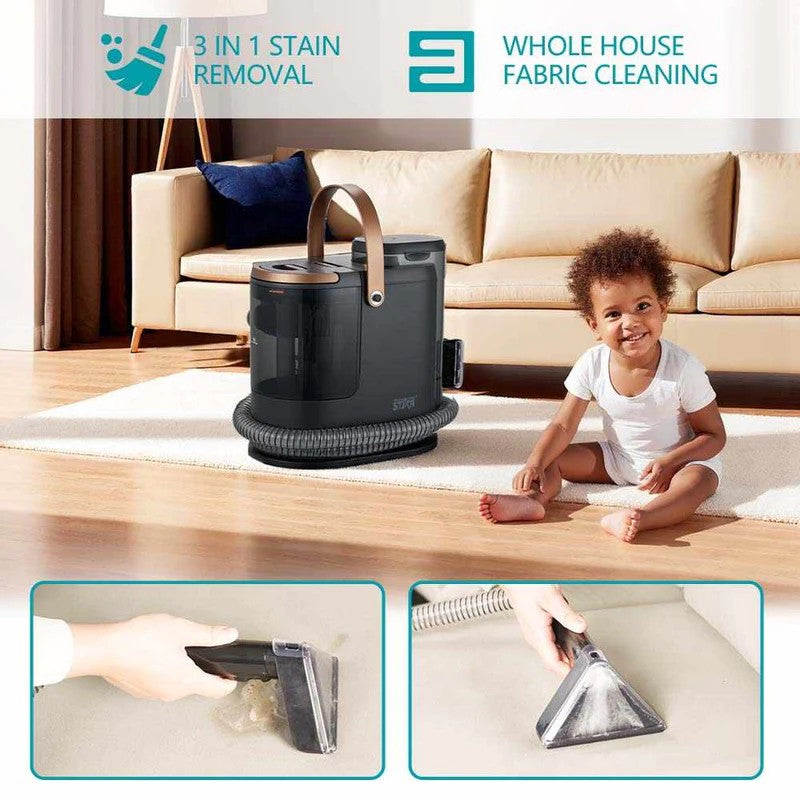 Winning Star ST-4605 Wet & Dry Spot Cleaner Kenya | 500W Carpet & Upholstery Cleaning Machine, 15kPa Suction, Self-Cleaning, Dual Tank Spot Cleaner, Car & Home Stain Remover, Fabric & Tile Cleaner Kenya