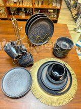 16-Piece Elegant Ceramic Dinner Set | Plates, Bowls & Cups Dining Set for 4