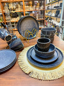 16-Piece Elegant Ceramic Dinner Set | Plates, Bowls & Cups Dining Set for 4