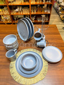 16-Piece Elegant Ceramic Dinner Set | Plates, Bowls & Cups Dining Set for 4