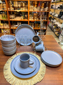 16-Piece Elegant Ceramic Dinner Set | Plates, Bowls & Cups Dining Set for 4